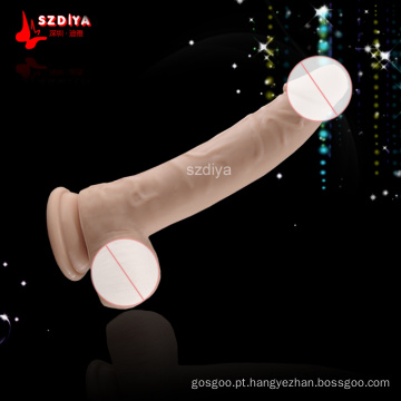 Dildo super do sexo do brinquedo do sexo da melhor qualidade para a fêmea (DYAST375)